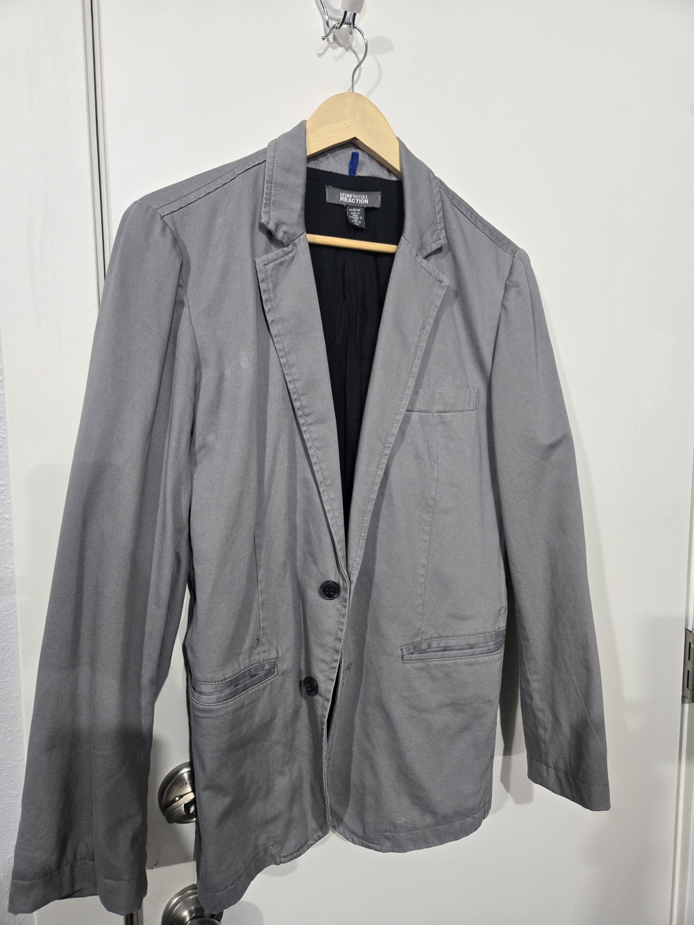 Kenneth Cole Reaction Gray Casual Jacket